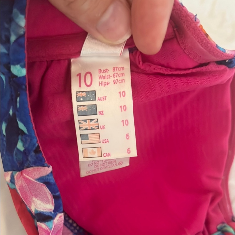 2Chillies Tropical Floral Bikini - Blue and Pink - Picture 6 of 10